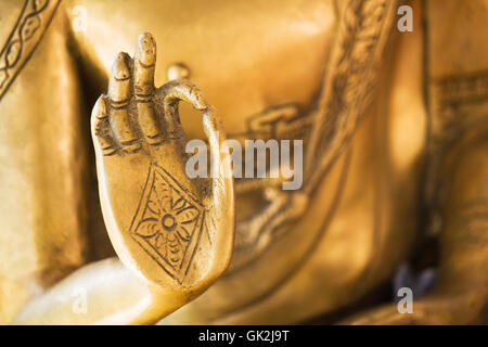 hand of the golden buddha 02 Stock Photo