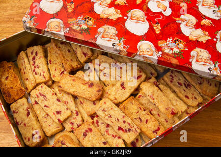 tin walnut tin can Stock Photo