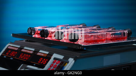 The cultivation of biological cultures in shaker Stock Photo