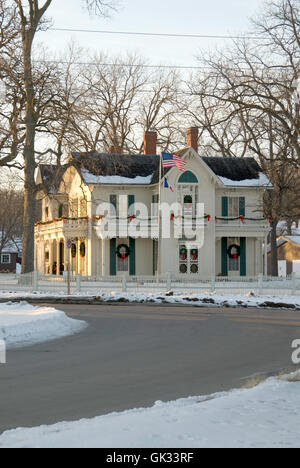 The Jordan House, West Des Moines, Iowa, a stop on the Underground Railroad Stock Photo