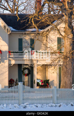 The Jordan House, West Des Moines, Iowa, a stop on the Underground Railroad Stock Photo