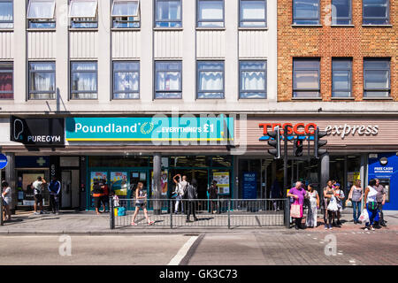 Street scene, Wembley Central, Borough of Brent, London, England, U.K. Stock Photo