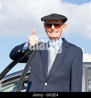 senior motorists Stock Photo