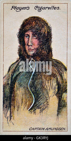 Captain Amundsen. Player's cigarettes card Stock Photo