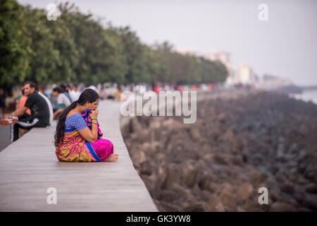 A general view of Nariman Point in Mumbai India  Credit: Euan Cherry Stock Photo