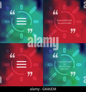 Template of square quote text bubble  in form of sun. Motivation quote. Change Your Thoughts And You Will Change Your World. Vec Stock Vector
