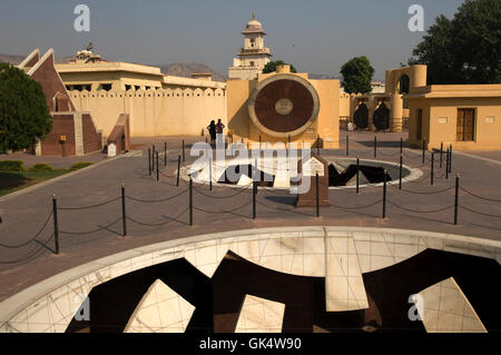1725, Jaipur, India --- The Jantar Mantar at Jaipur is one of five astronomical observatories built by Maharaja Jai Singh II. Th Stock Photo