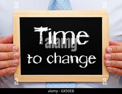 time to change - business concept Stock Photo