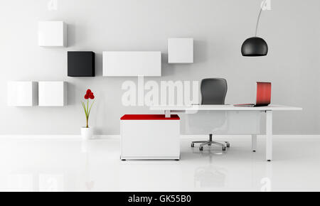 office desk furniture Stock Photo