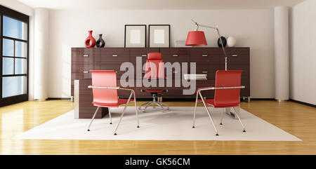 office desk furniture Stock Photo