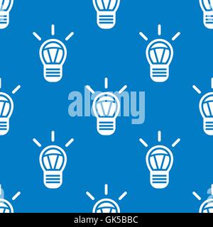 Light bulb pattern seamless. background Retro lightbulb. vector ...