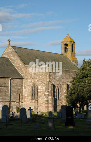 St Mary the Virgin Parish Church, Lindisfarne, Holy Island; Northumberland; England; UK Stock Photo
