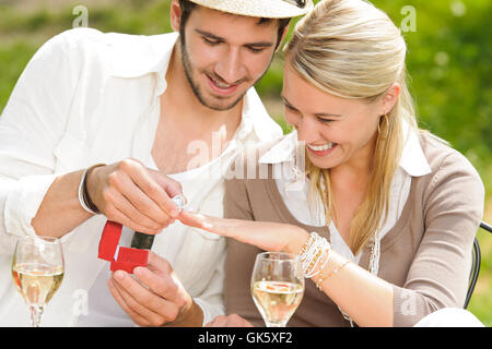 woman restaurant summer Stock Photo
