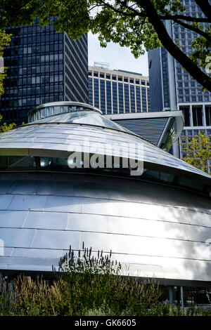 The roof of the Seaglass Carousel in Battery Park,  New York, USA, 08/08/2016 :  . Picture by Julie Edwards Stock Photo