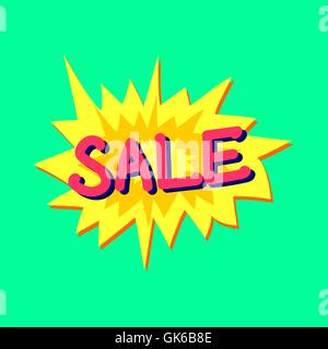 Colorful banner for discounts and advertising sales Stock Vector