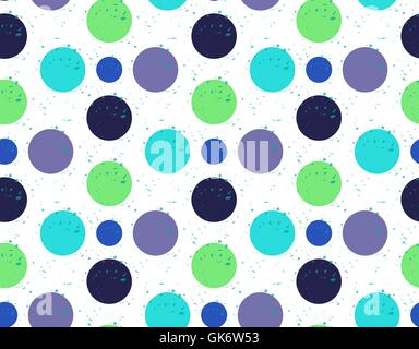 Grunge colorful abstract geometric seamless pattern. Vector Stock Vector