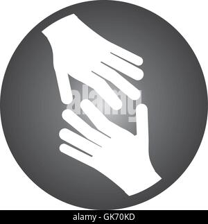 open hands icon Stock Vector
