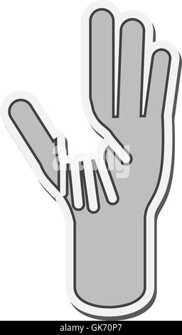 open hands icon Stock Vector
