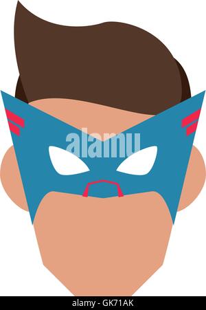 superhero superman mask face design Stock Vector Art & Illustration ...