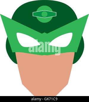 superhero superman mask face design Stock Vector