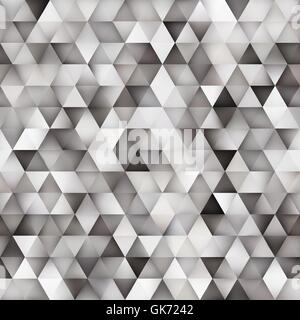 Vector Seamless Multicolor Gradient Triangle Shape Grid Geometric Pattern Stock Vector