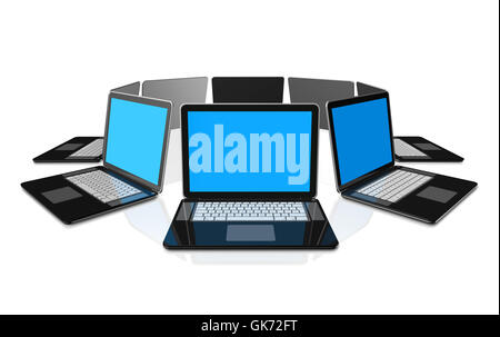 laptop notebook computers Stock Photo