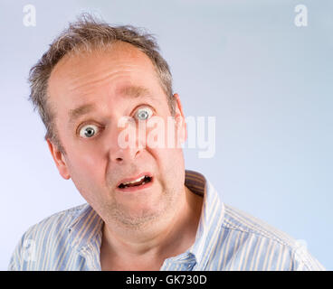 face fear concern Stock Photo