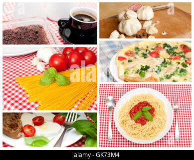 food aliment collage Stock Photo