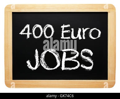 euro salary work Stock Photo
