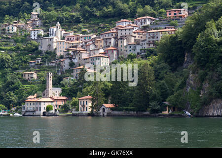 the picturesque village careno on lake como,northern italy Stock Photo