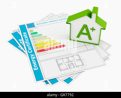 house building energy Stock Photo