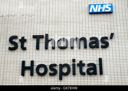 St Thomas’ hospital sign