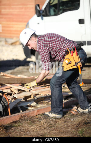 build beam bad Stock Photo
