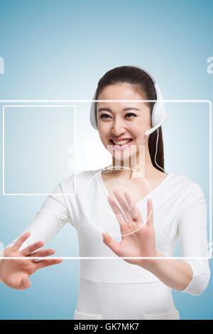 The researchers used high-tech touch-screen Stock Photo