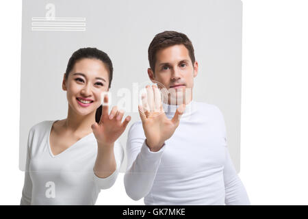 The researchers used high-tech touch-screen Stock Photo