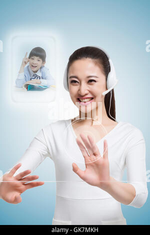 The researchers used high-tech touch-screen Stock Photo