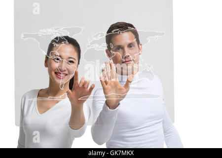 The researchers used high-tech touch-screen Stock Photo