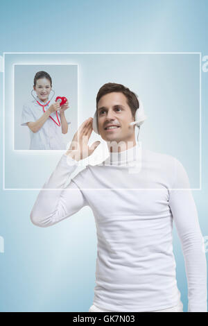 The researchers used high-tech touch-screen Stock Photo