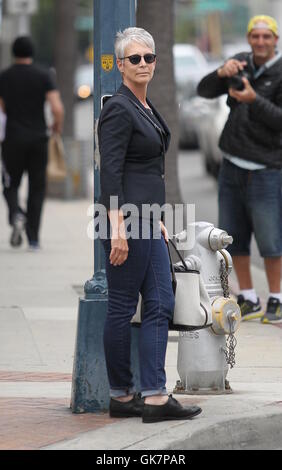 Jaime Lee Curtis out and about in Beverly Hills Featuring: Jaime Lee