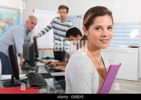 discussion keyboard PC Stock Photo