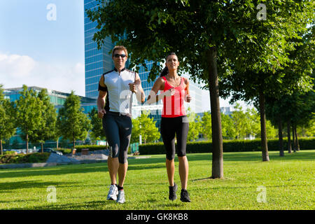 sport and fitness in the city Stock Photo