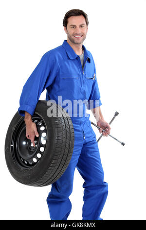 blue laugh laughs Stock Photo