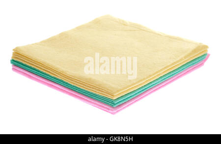 isolated dust cloths Stock Photo