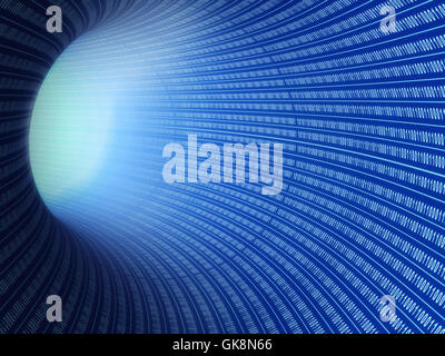 tunnel networking digital Stock Photo