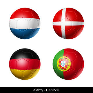 ball euro flag Stock Photo