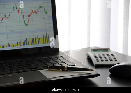 chart business dealings deal Stock Photo