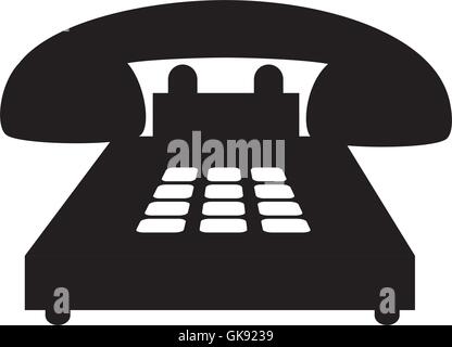 telephone handset call Stock Vector