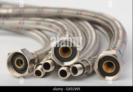 Flexible hoses Stock Photo