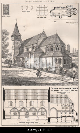 St Mark's Church - Battersea Rise, London SW11 1EJ Stock Photo - Alamy