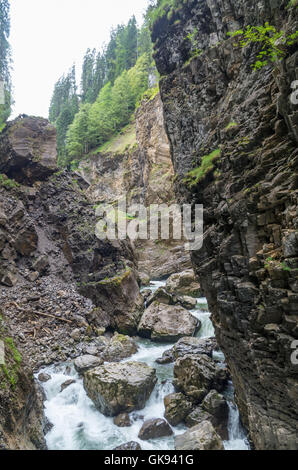 Rocks in the ravine Breitachklamm near Oberstdorf, Germany Stock Photo